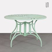 Round metal garden table, 1990
