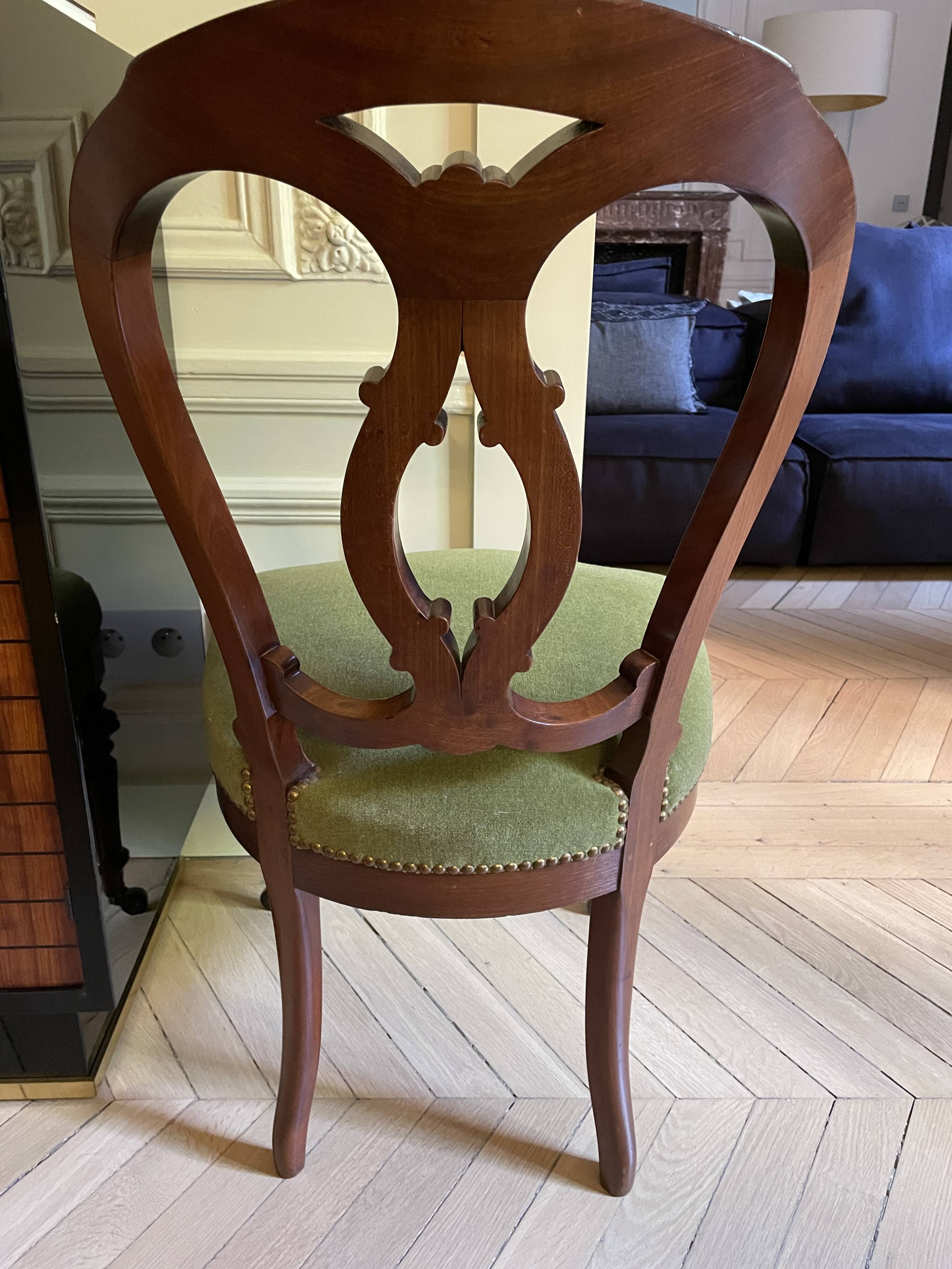 2 chairs Louis Philippe