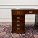 Bureau anglais classique avec cuir noir