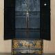 Chinese lacquered wedding cabinet painted circa 1920