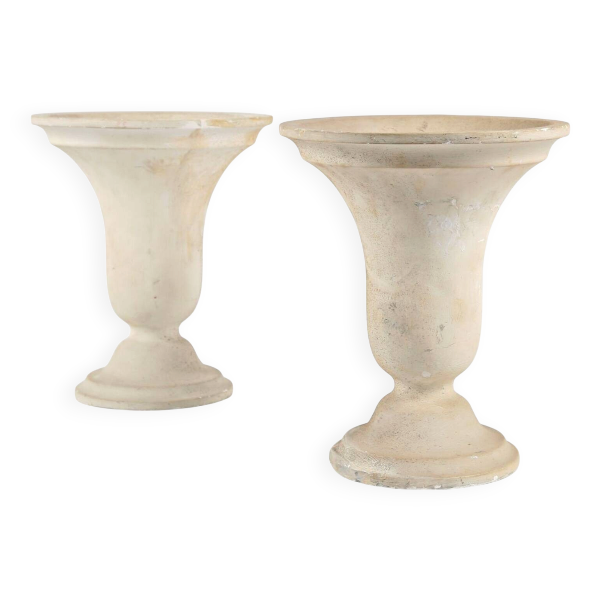 Pair of tulip lamps