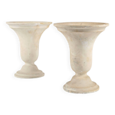 Pair of tulip lamps