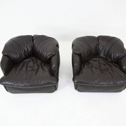 "Confidential" armchairs by Alberto Rosselli for Saporiti Italia, 1970s