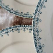 6 assiettes plates anciennes en Terre de fer Hb& Cie