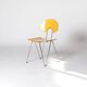 Set of 8 colorful Mikado 1800 chairs by Walter Leeman, Kusch+Co, 1980s