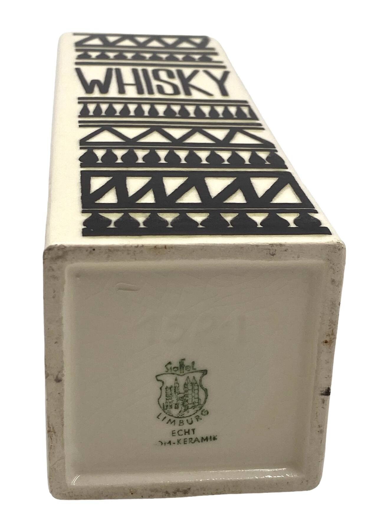 Mid-century set of 2 ceramic bottles, Staffel Limburg Germany, 1960s