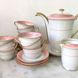 Coffee service x 8 porcelain from Vierzon