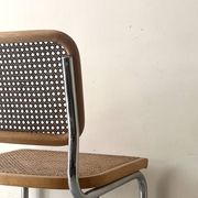 Chaise Cesca par Marcel Breuer en chrome et bois, 1970