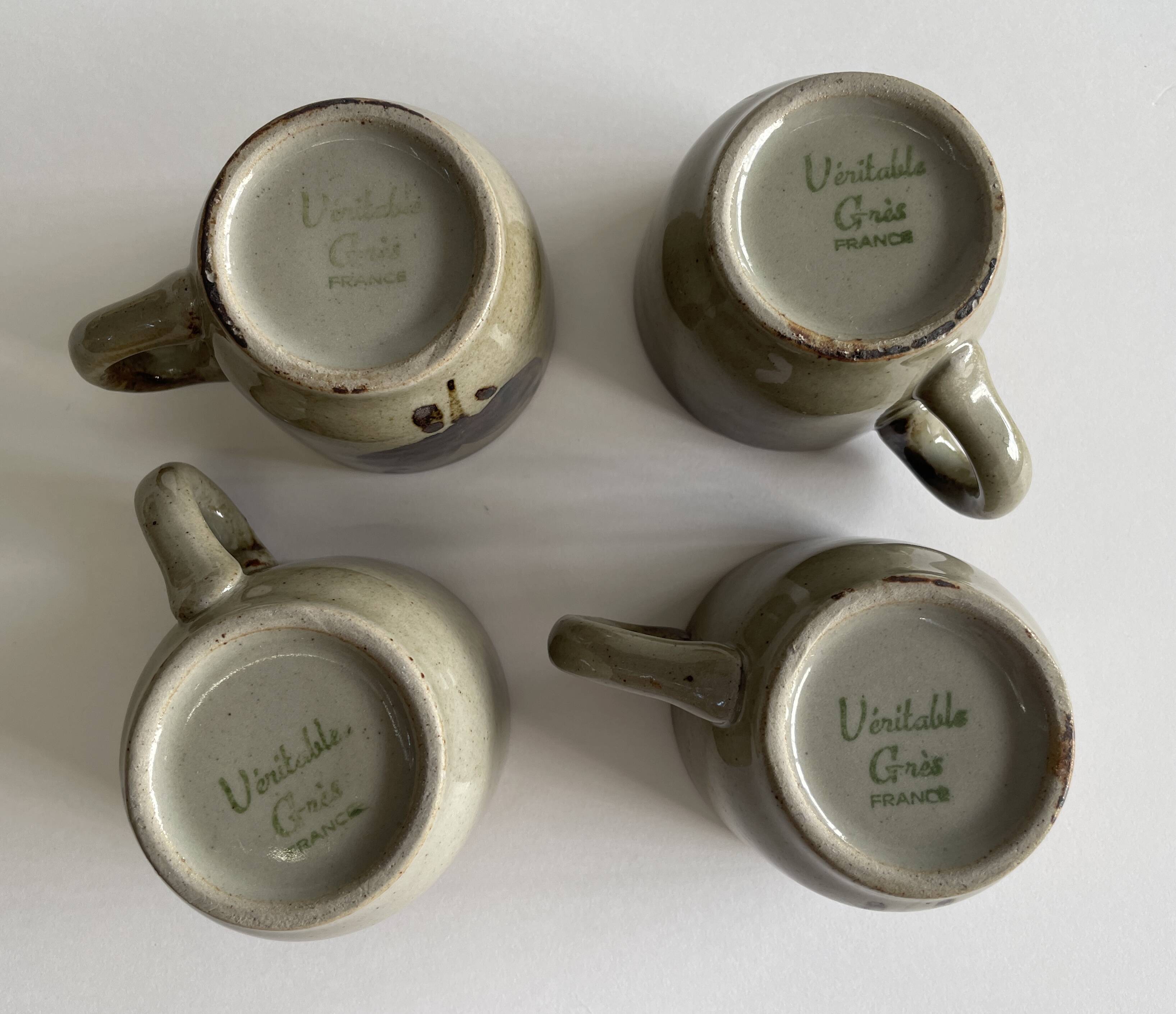 Coffee service in real French stoneware