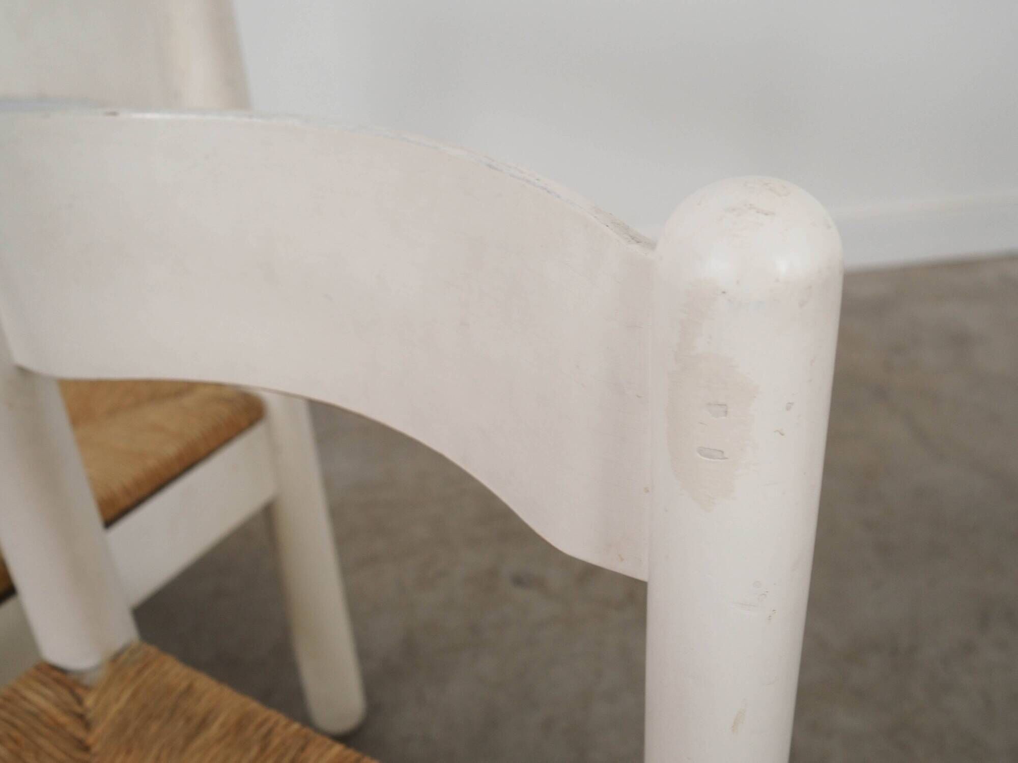 Set of four beechwood chairs, Italian design, 1980s, made in Italy