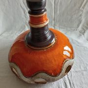 Vallauris style terracotta pendant light, 1970s