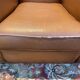Pair of art deco leather club armchairs