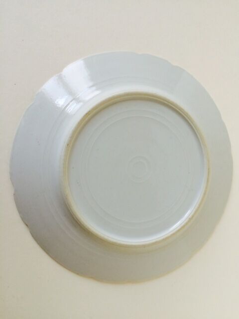 Series of eight porcelain dessert plates