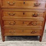 Louis XVI style walnut chest of drawers
