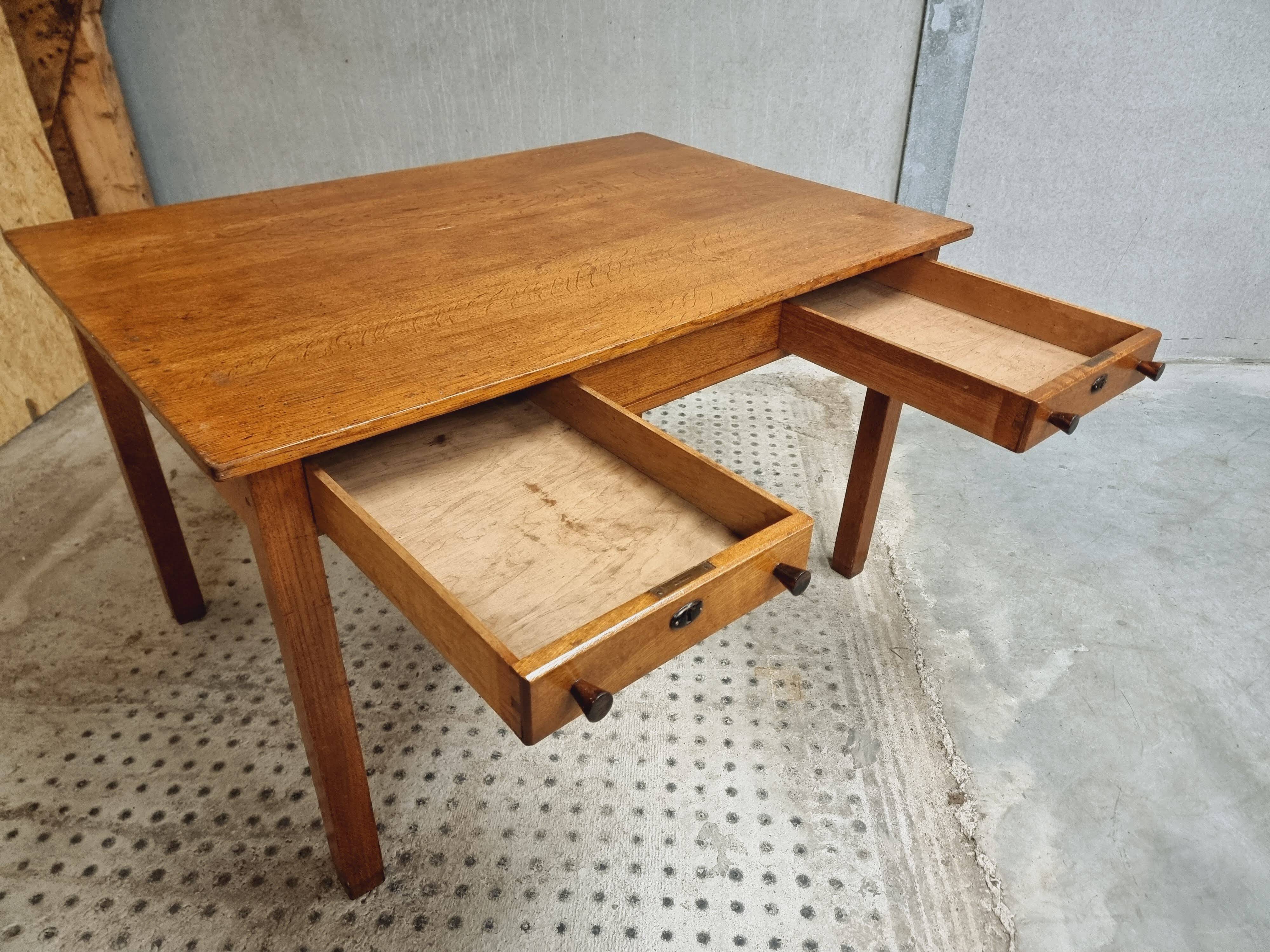 Antique table dining table Hague School oak
