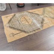 1970s Turkish Oushak Wool Runner Rug 78x319