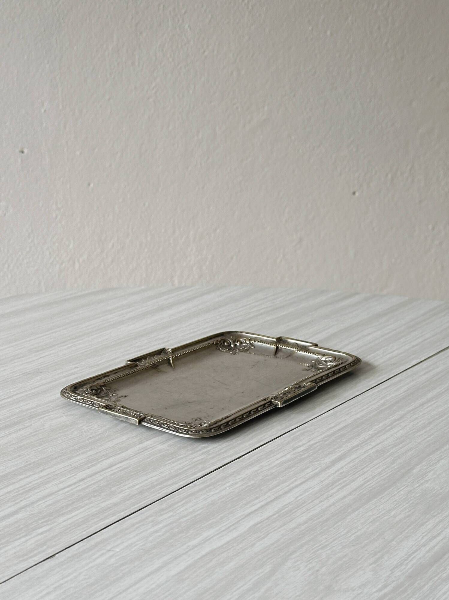 Small antique silver tray