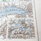 Vintage map of Switzerland 43x43cm from 1950
