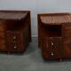 1935s pair of rare Art Deco bedside tables, Czechoslovakia