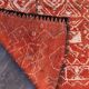 Tapis Marocain Boujad rouge - 281 x 158 cm