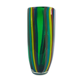 Vase moderne de verre de Murano du milieu du siècle, années 60