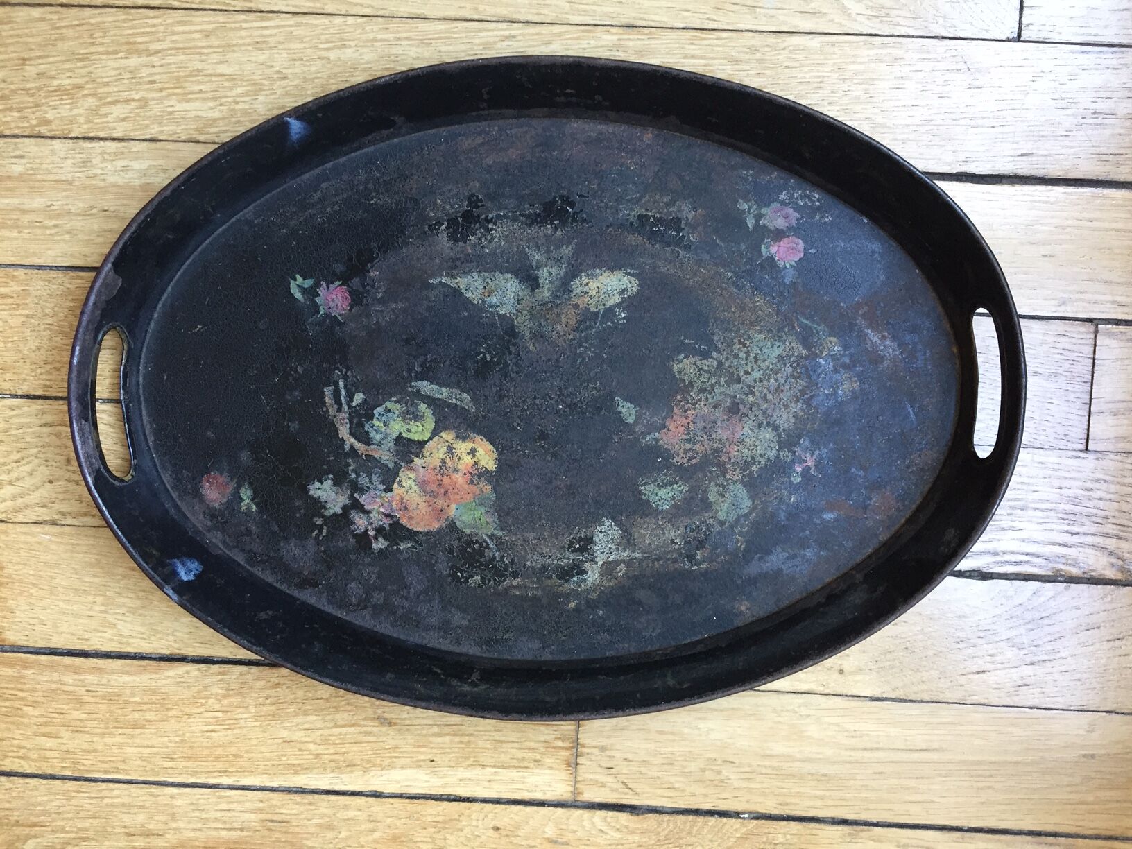 Plateau en tôle noire