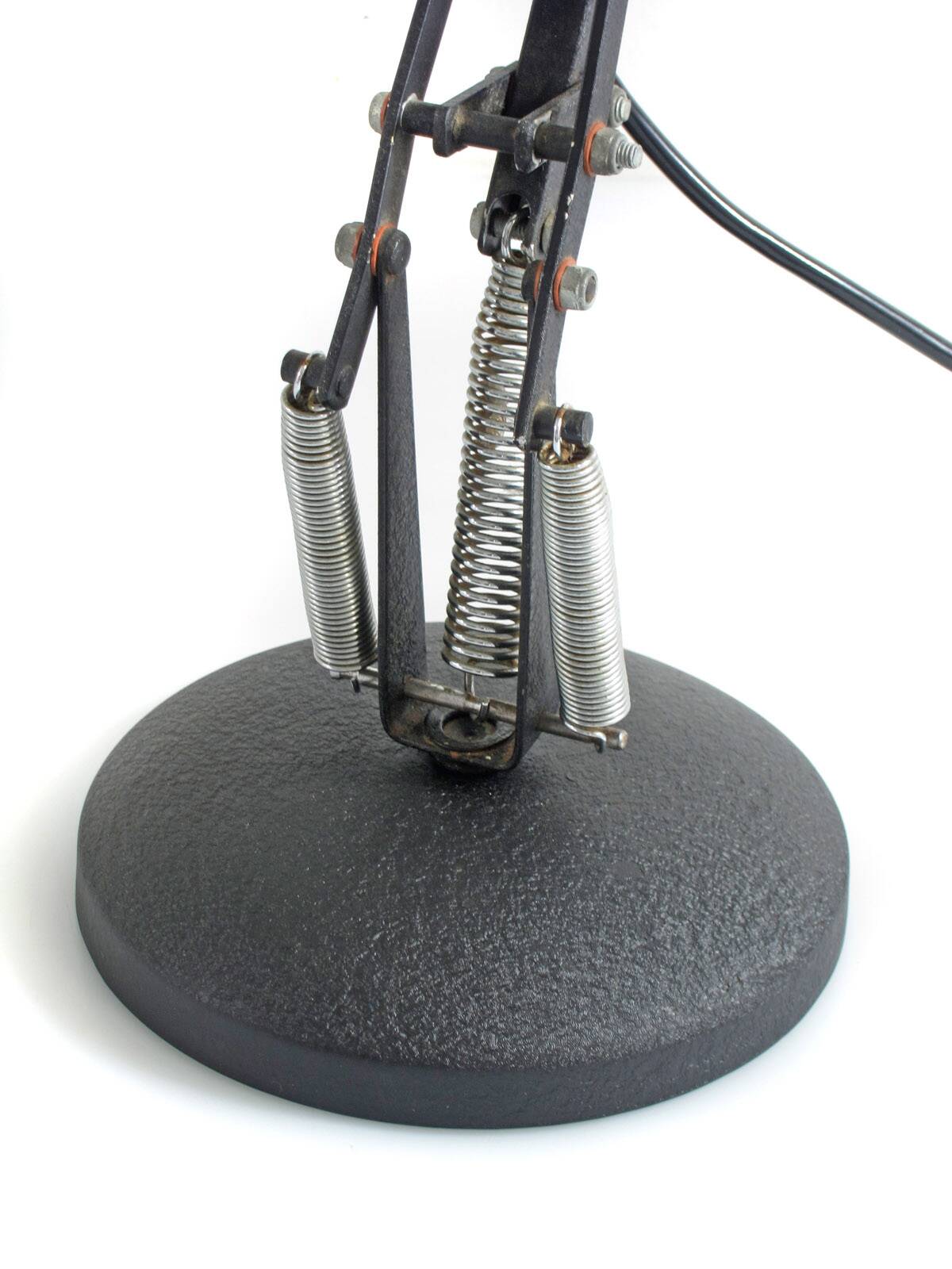 Adjustable vintage Anglepoise desk lamp – Black with rare textured finish