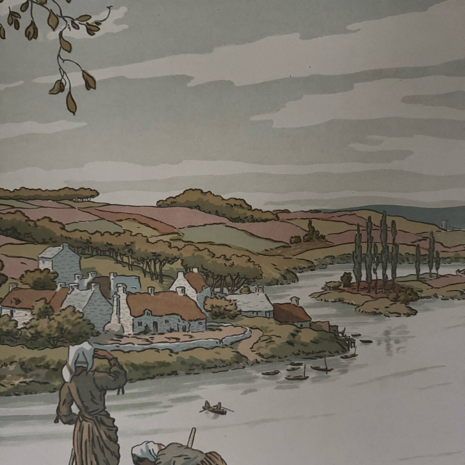 Lithograph by Henri Rivière Aspects of Nature - The River