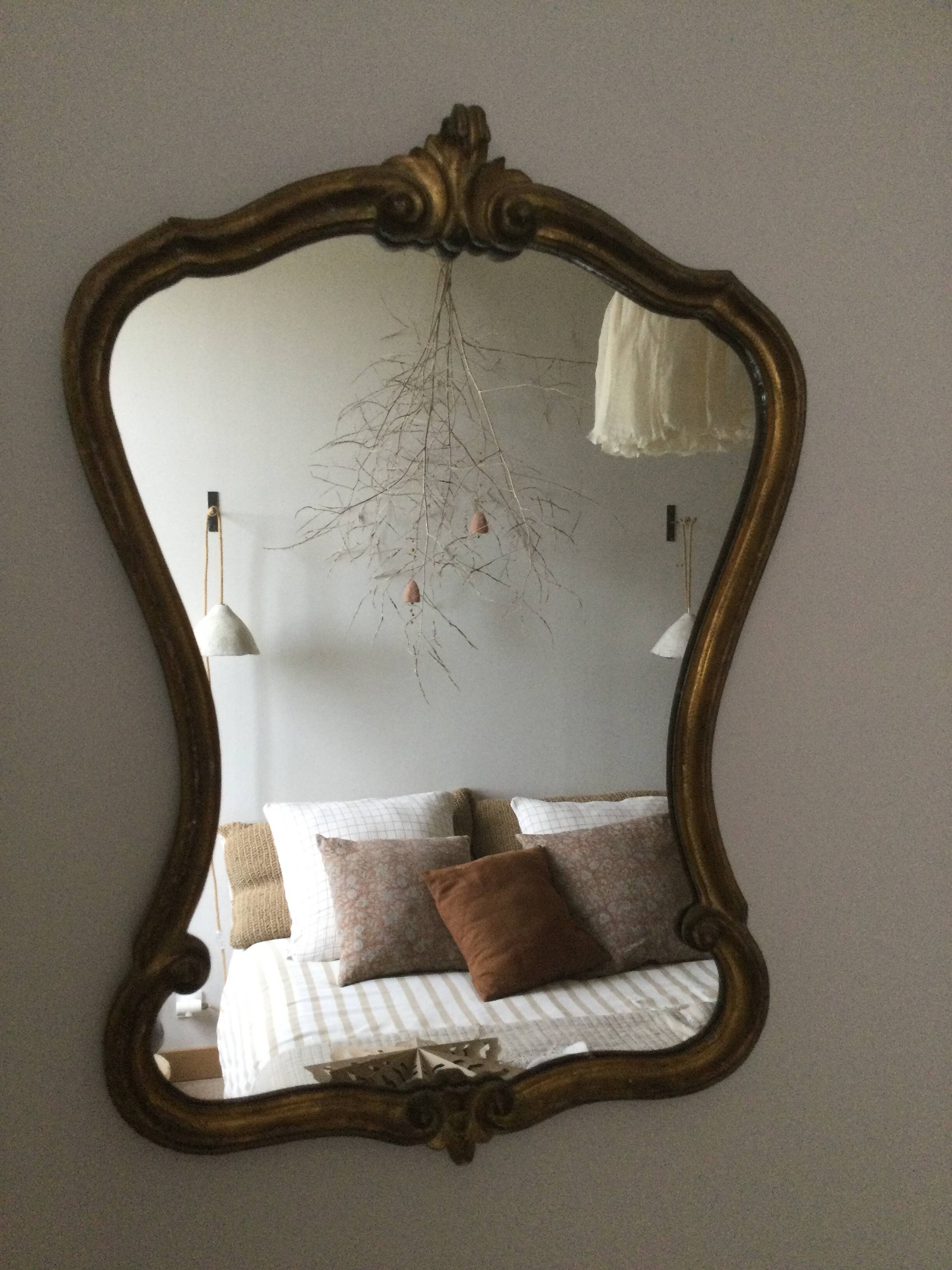 Antique gilded mirror