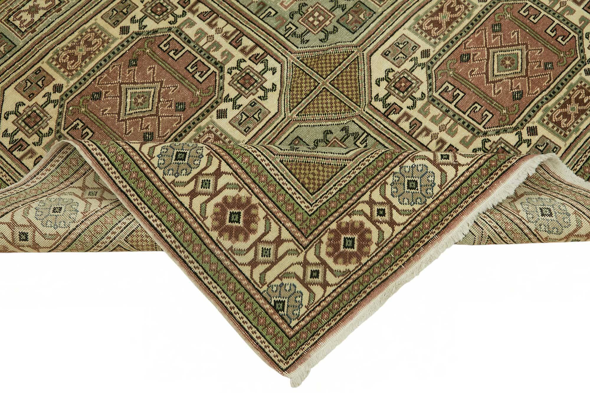 Turkish Wool Vintage Kayseri Rug 194 cm x 290 cm