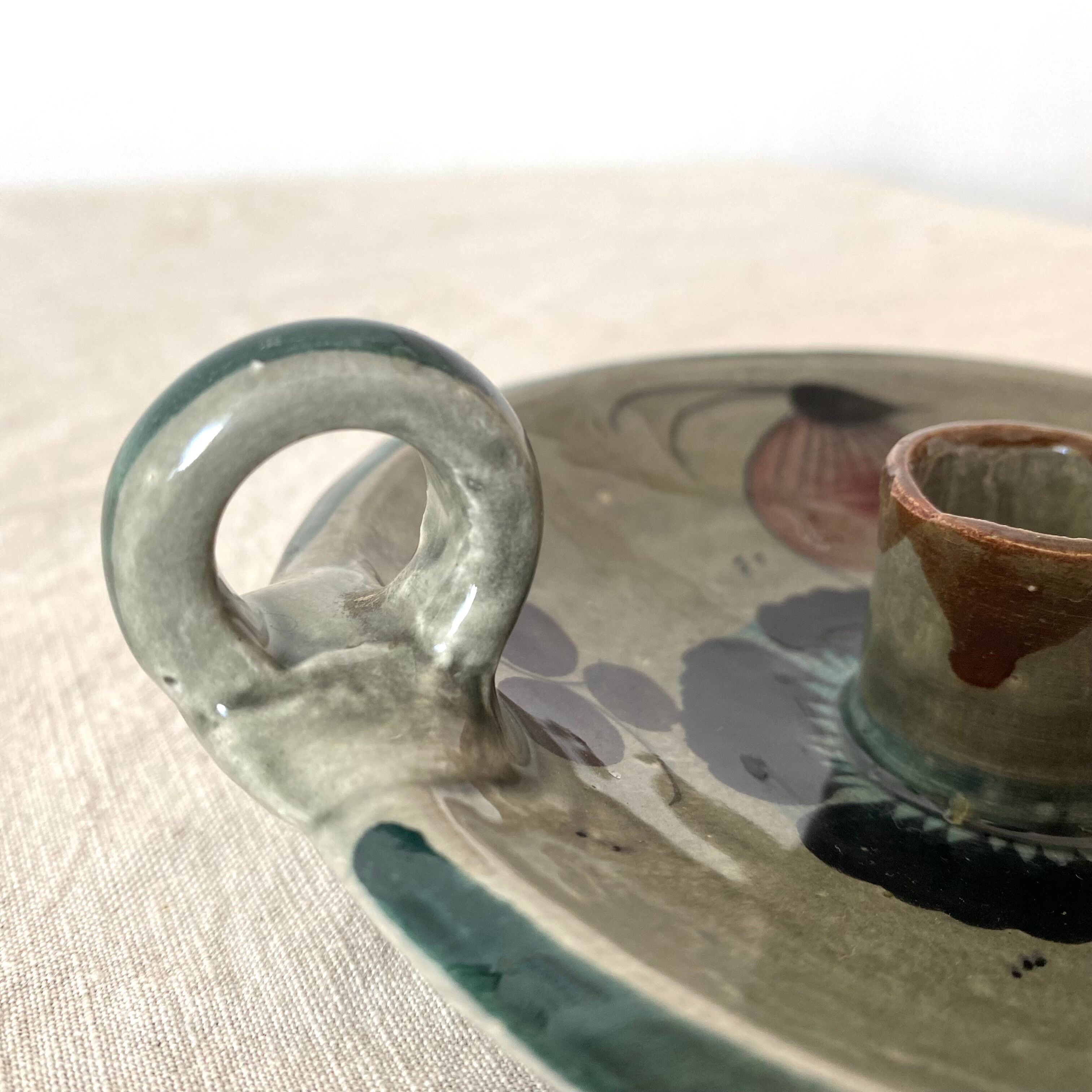 Ceramic thumb candle holder Mexico