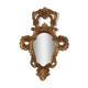 Gilded wooden mirror baroque style Louis XIV, 39x67 cm