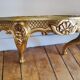 Louis XV style gilded wall shelf console