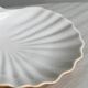 Coupelle en forme de coquillage bicolore, porte-savon