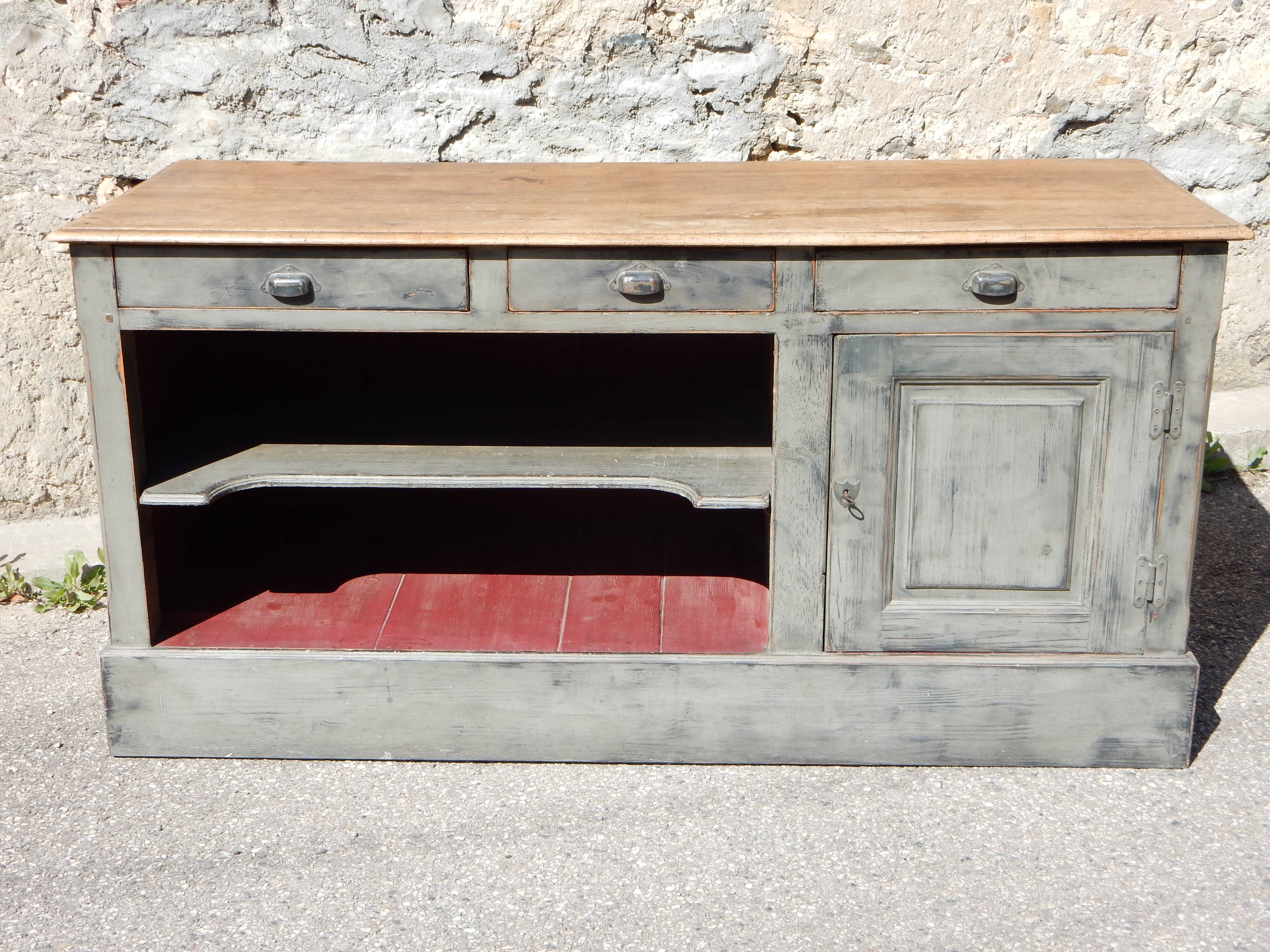 Old weathered counter/trade furniture/kitchen island