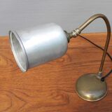 Puppy aluminum 'N' brass curved lamp
