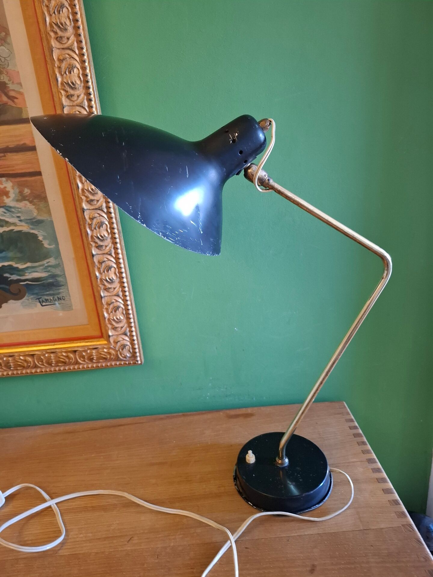 1950s lamp by Jean Boris Lacroix