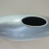 Lens vase designed by Yves Mohy, glazed ceramic by Virebent, 1970s