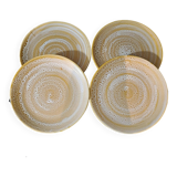 4 flat plates in Niderviller stoneware