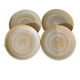 4 flat plates in Niderviller stoneware