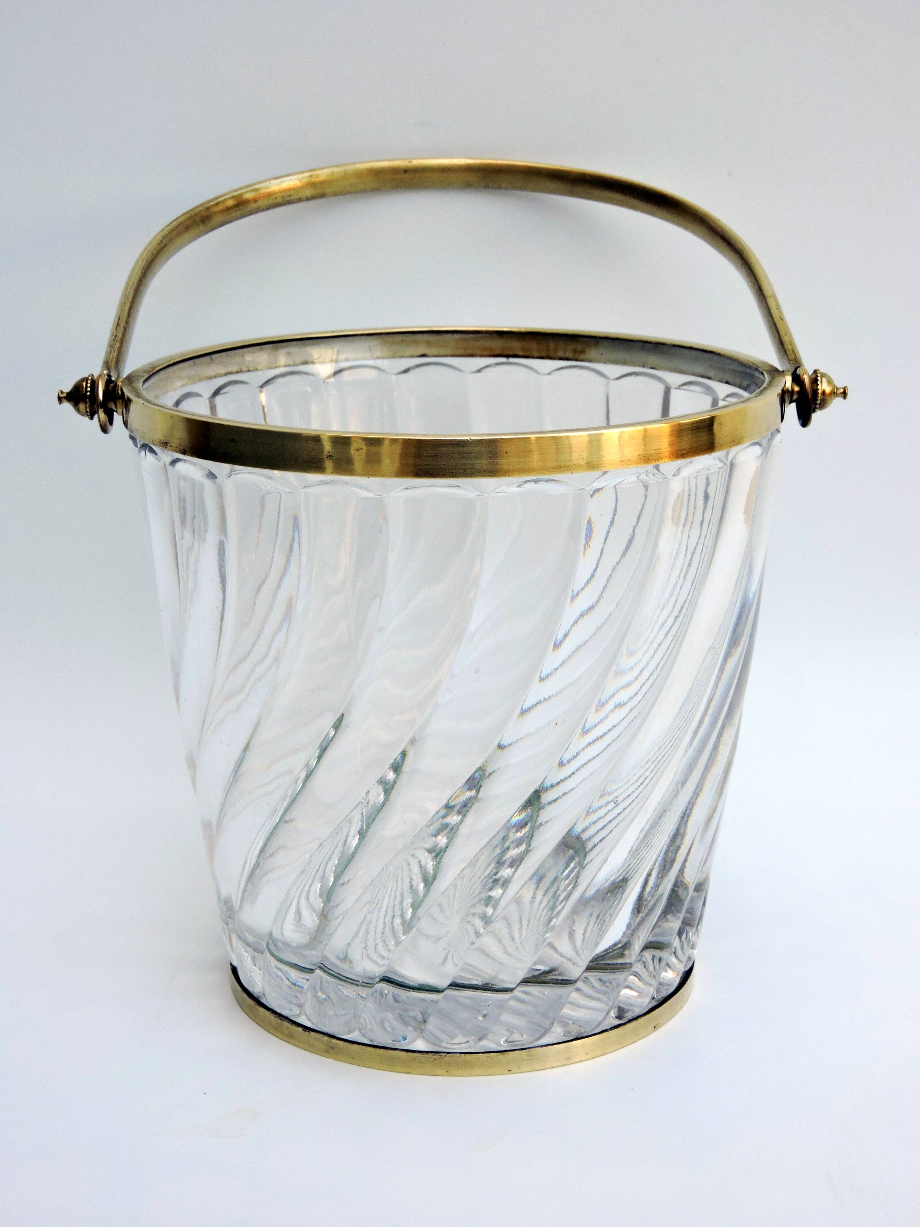 Ice bucket, baccarat crystal