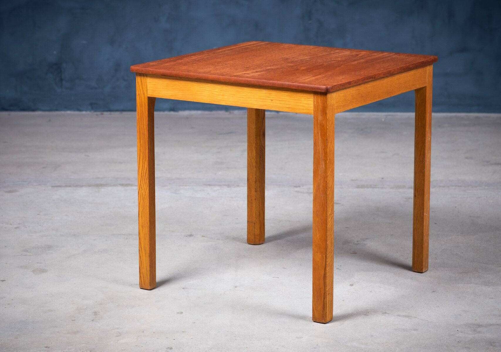 Side Table in Teak and Oak, Denmark, 1960s