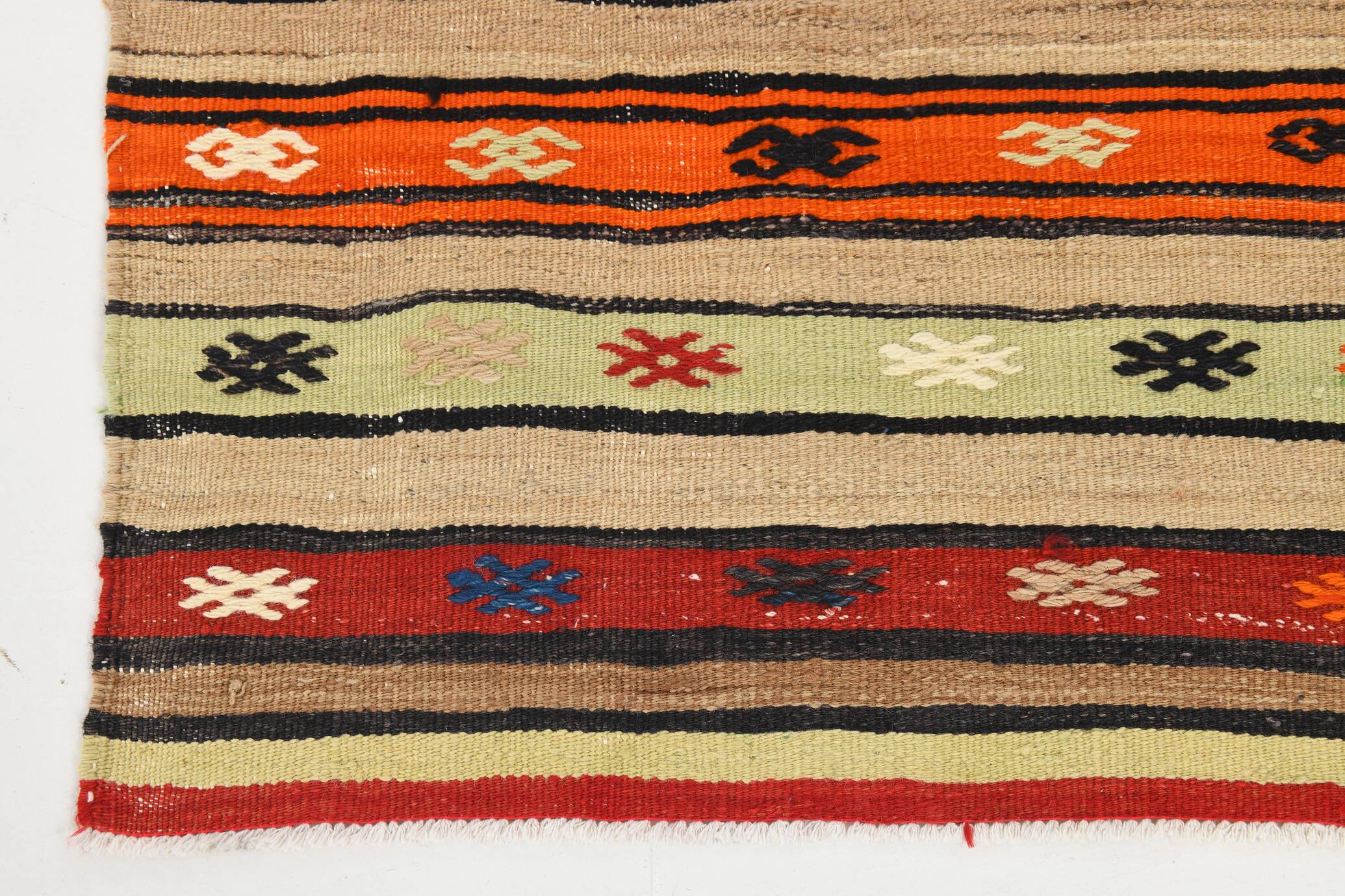Shades Of Multicolor Turkish Kilim Rug, 142x231Cm