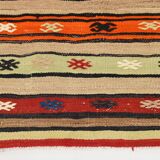 Shades Of Multicolor Turkish Kilim Rug, 142x231Cm