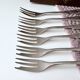 Set of 6 Gebrüder Hepp Cake Forks | Silver Plated