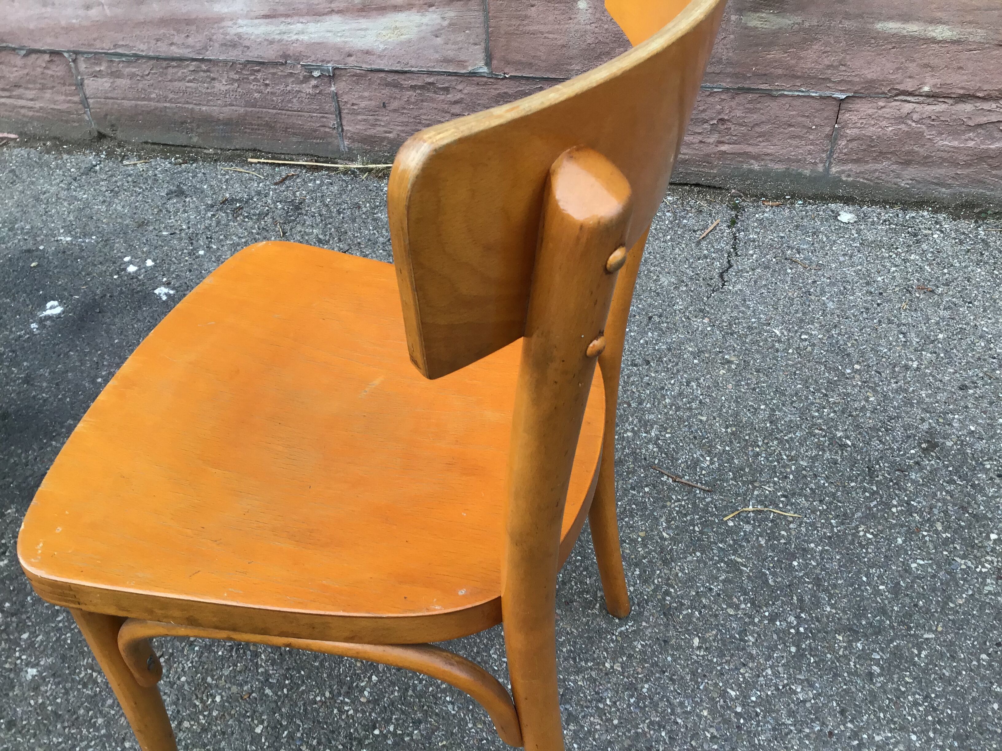 Paire de chaises bois courbé Thonet