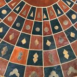 Tuareg carpet in snakeskin / goat leather