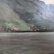 Oil on panel Mountain landscape by WEINMANN