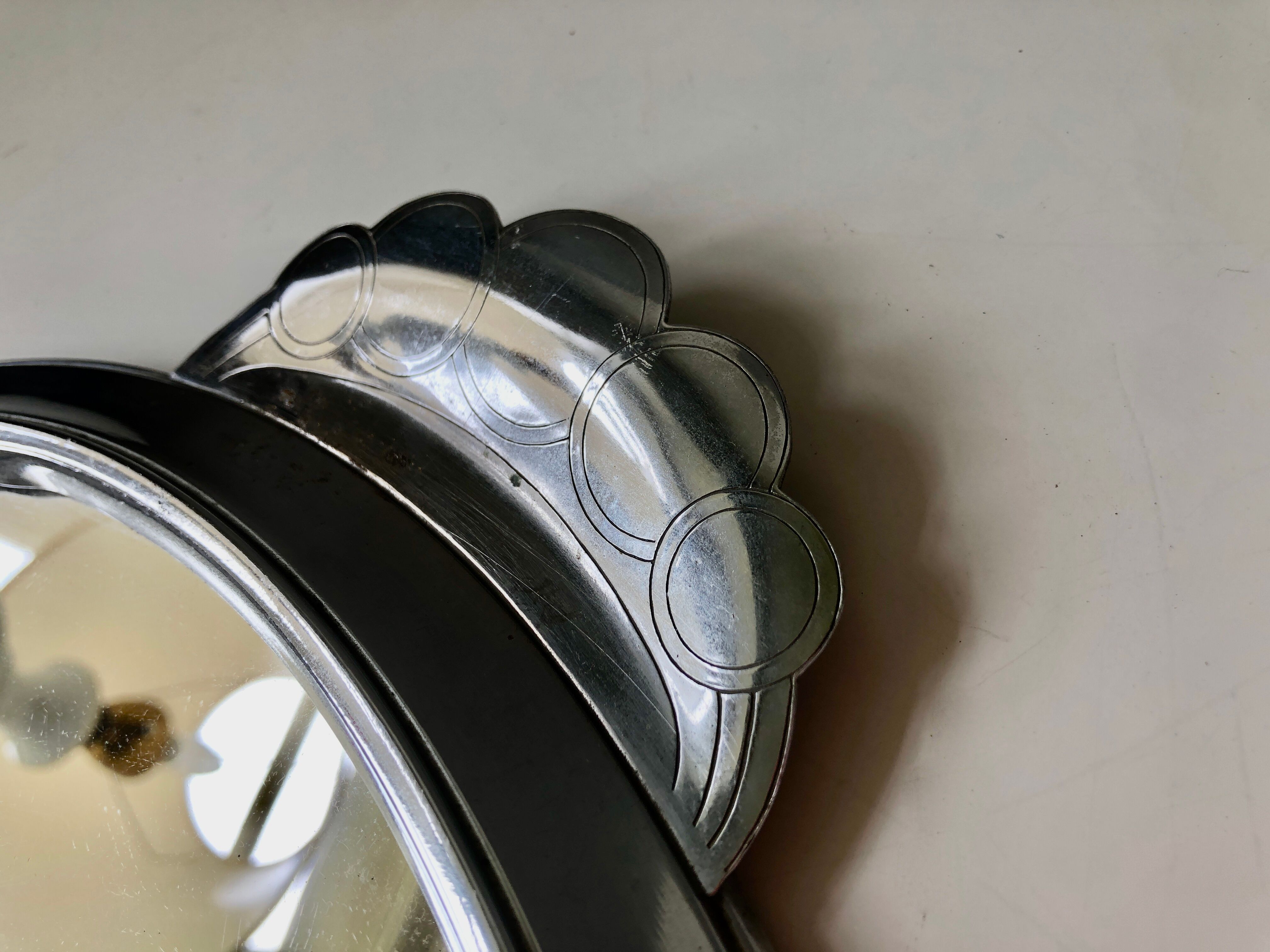 Metal mirror tray 1930 1940