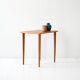 Small 1950s Scandinavian Coffee Table with Turned Legs